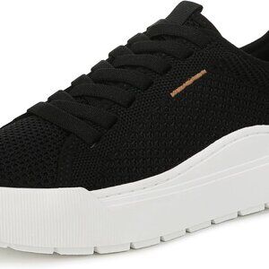 Women's Knit Sneakers Black Size 8.5 Slip-On Recycled Comfortable Lightweight